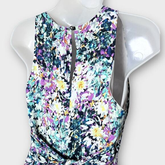 ANTHROPOLOGIE Selena Floral Jumpsuit Plenty by Tracy Reese size xs crop wide leg - Picture 3 of 6